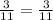 \frac{3}{11}=\frac{3}{11}