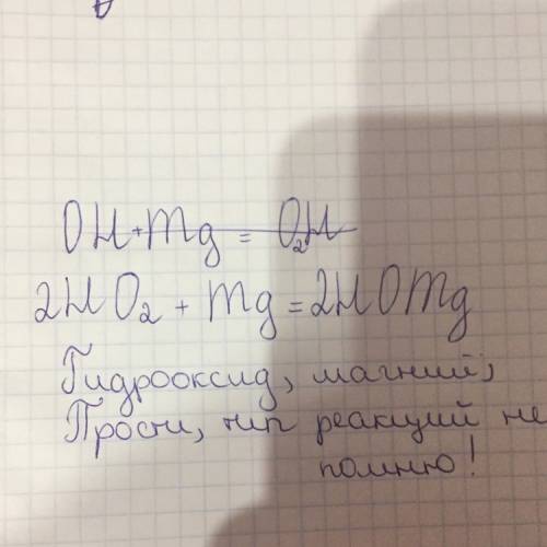 Составьте уравнение реакций характеризующих свойства гидроксида магния дайте названия всем веществам