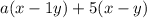 a(x-1y)+5(x-y)