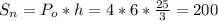 S_n=P_o*h=4*6 * \frac{25}{3} =200