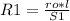 R1= \frac{ro*l}{S1}