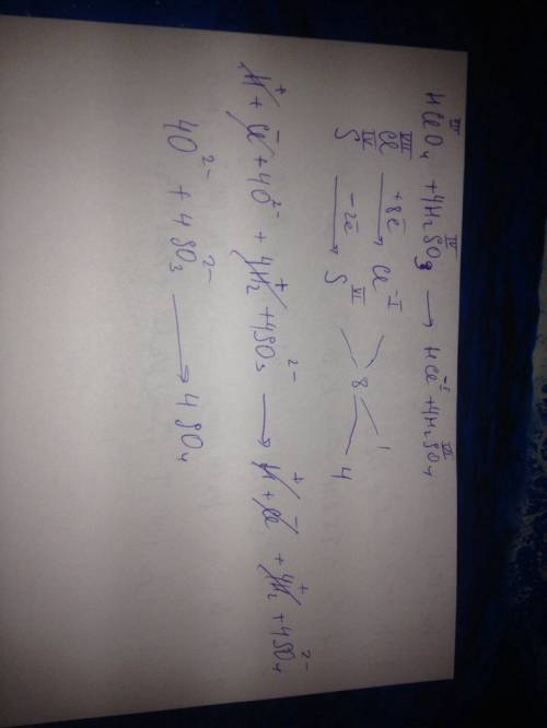 Дана реакция: hclo4+h2so3=hcl+h2so4 составьте полное уравнение методом электронно-ионного