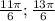 \frac{11 \pi }{6} ; \frac{13 \pi }{6}