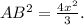 AB^2=\frac{4x^2}{3}.&#10;&#10;