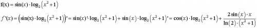 F(x)=sinx*log2(x^2+1) найти производную