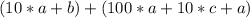 (10*a+b)+(100*a+10*c+a)