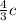 \frac{4}{3}c