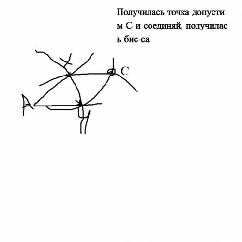 Сциркуля и линейки постройте биссектрису данного угла