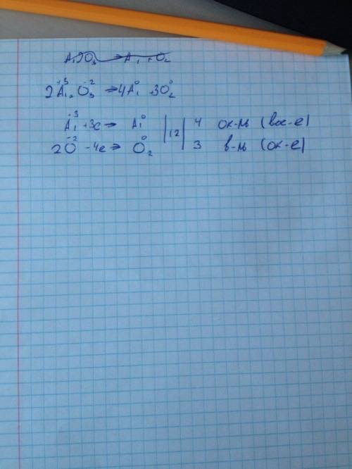 Al2o3=al+o2 окисли́тельно-восстанови́тельные реа́кции