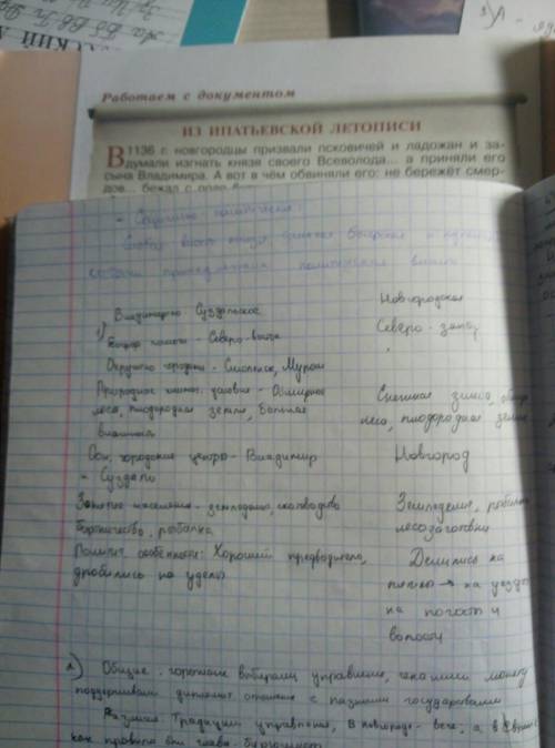 Таблица сравнение новгорода и владимиро-суздальского княжества: слои населения форма правлений военн