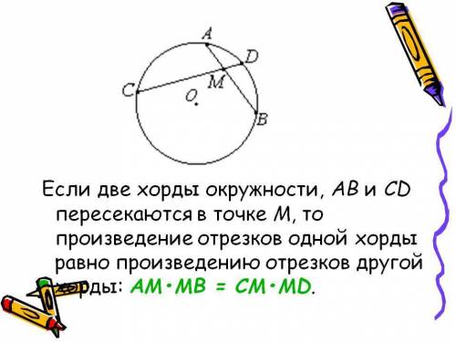 Хорды ав и сd пересекаются в точке к. найдите значение х, если ак=3х+2 , кв=5,ск=2,кв=6х+11. а)2 в)3