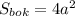 S_{bok} =4a^2