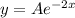 y = Ae^{-2x}