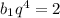 b_1q^4=2