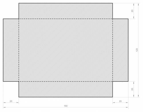Из прямоугольного листа пластика длинной 16 см и шириной 12 см необходимо сделать поддон высотой 2 с