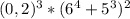 (0,2)^{3}*(6^{4}+5^{3})^{2}