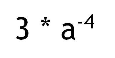 Представьте дробь 3/a^4 в виде произведение