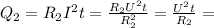 Q_2=R_2I^2t= \frac{R_2U^2t}{R_2^2} = \frac{U^2t}{R_2}=