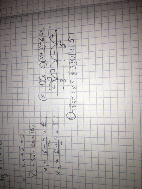 Решите неравенство (x^2-6x+5)(x+3)^2 < =0