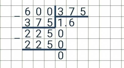 Выполните деление 2622: 6,9; 304,5: 0,5; 16,45: 4,7; 6: 3,75;