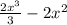 \frac{2x^3}{3}-2x^2
