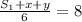 \frac{S_{1}+x+y }{6}=8