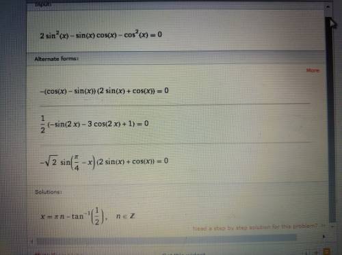 Решить 3 примера 1) 2sin^2 x - sin x cos x - cos^2 x = 0 2) sin 2x = 2 cos^2 x 3) cos4x + cos x = 0