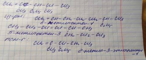 Для углеводорода 2,4-диметил-3-этилпентена-1 записать его структурную формулу,структурные формулы 2-