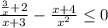 \frac{\frac{3}{x}+2}{x+3}-\frac{x+4}{x^{2}} \leq 0