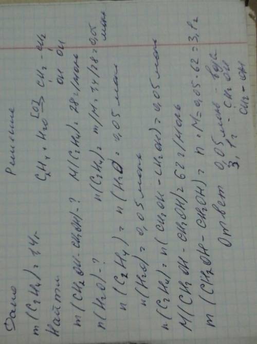 Надо ( в ближайший час яка маса етиленглiколю утворюеться з 1,4г етилену. скiльки моль води потрiбнi