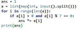 Дан массив из 40 элементов на отрезке -40 до 50. найти произведение элементов больше 0 и кратным 7.