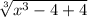 \sqrt[3]{x^3-4+4}