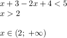 x+3-2x+42\\ \\ x \in (2; \ + \infty)