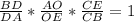 \frac{BD}{DA}*\frac{AO}{OE}*\frac{CE}{CB}=1