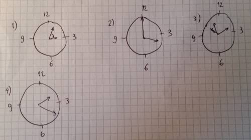 Вкакое время из перечисленного угол между часовой и минутной стрелками наибольший? 1)3 ч 5 минут 2)4