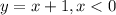 y=x+1, x