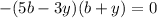 -(5b-3y)(b+y)=0