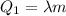 Q_{1} = \lambda m