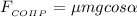 F_{_{CO\varPi P}} = \mu mgcos\alpha