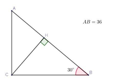 Из вершины прямого угла c прямоугольного треугольника abc, у которого угол b равен 30 градусов, ab р