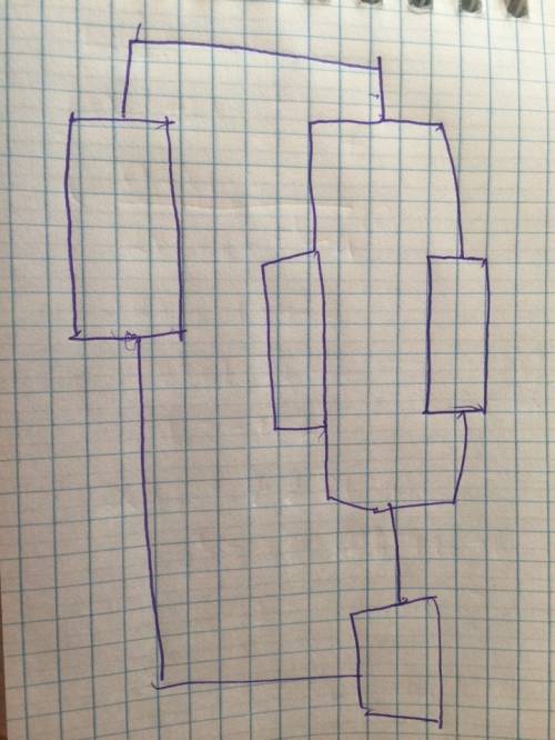 Как из 4 сопротивлением 100 ом составить участок цепи сопротивлением 250 ом