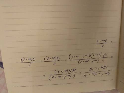 Решите пример 4m^2-4m+4/12m^3+12 выражение