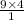 \frac{9 \times 4}{1}