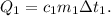 Q_1 = c_1m_1зt_1.