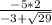 \frac{-5*2}{-3+\sqrt{29}}