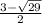 \frac{3-\sqrt{29} }{2}