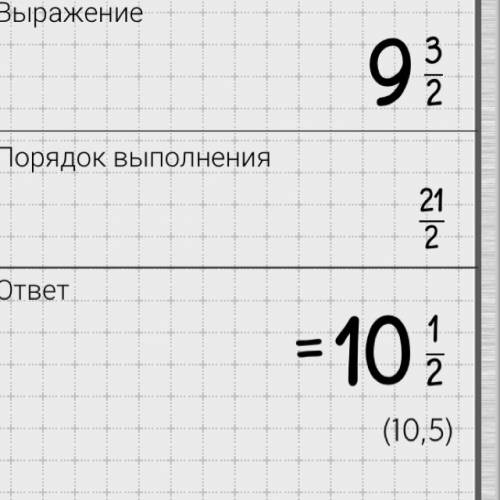 Как получить из числа 9 целых 3/2 число 10.5 я не !