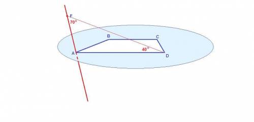 Точка f лежит вне плоскости трапеции abcd. а) докажите, что af и bc скрещивающиеся. б) чему равен уг