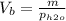 V_{b}=\frac{m}{p_{h2o}}