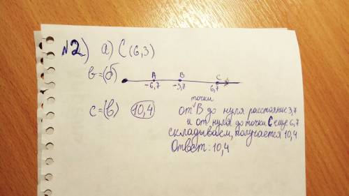 1).вычеслите: 5,5+(-3 1/70-)+(-1 11/21) 2). даны числа а(-6,3)иb(-3,7). a)найдите координату точки с